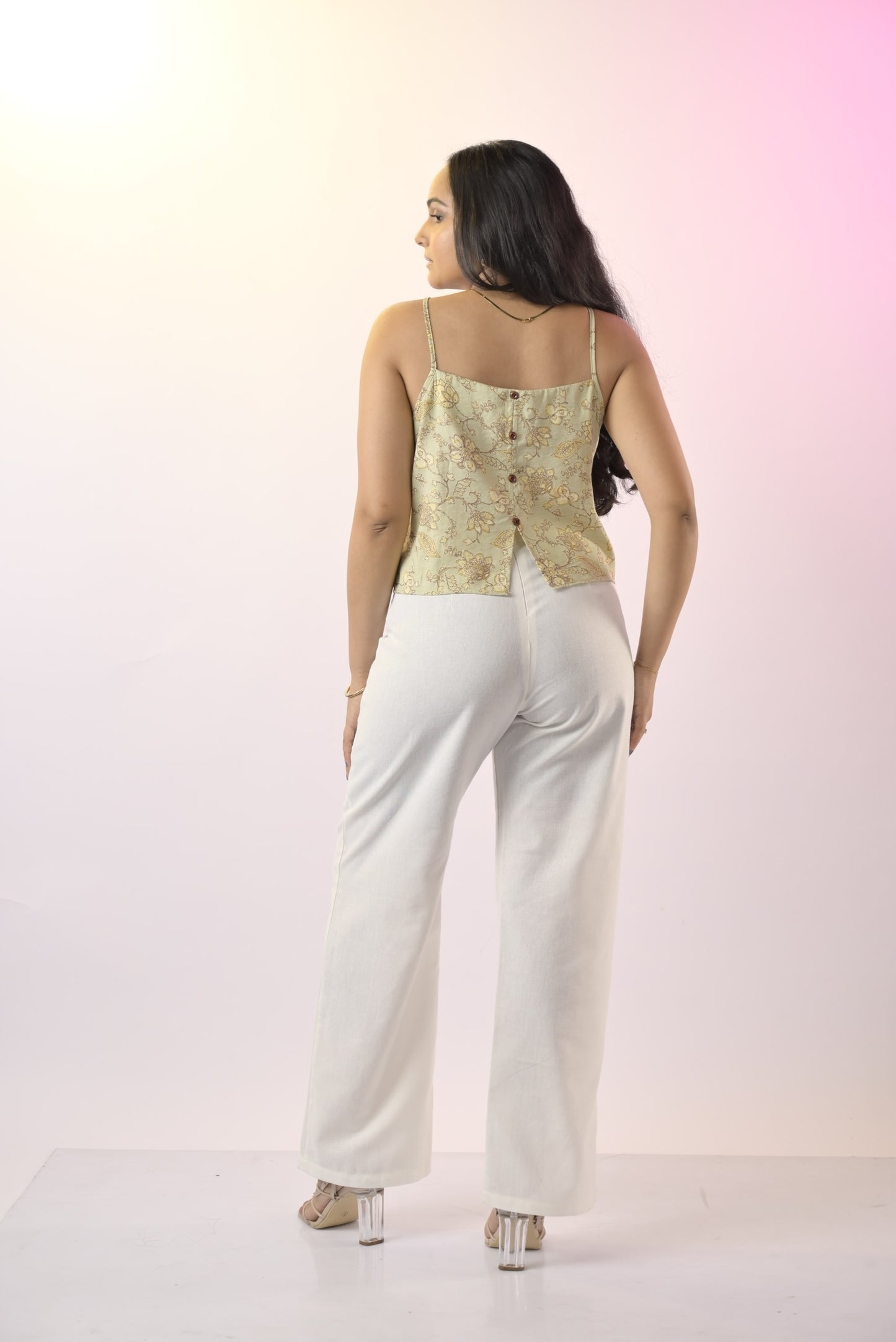 White linen pant