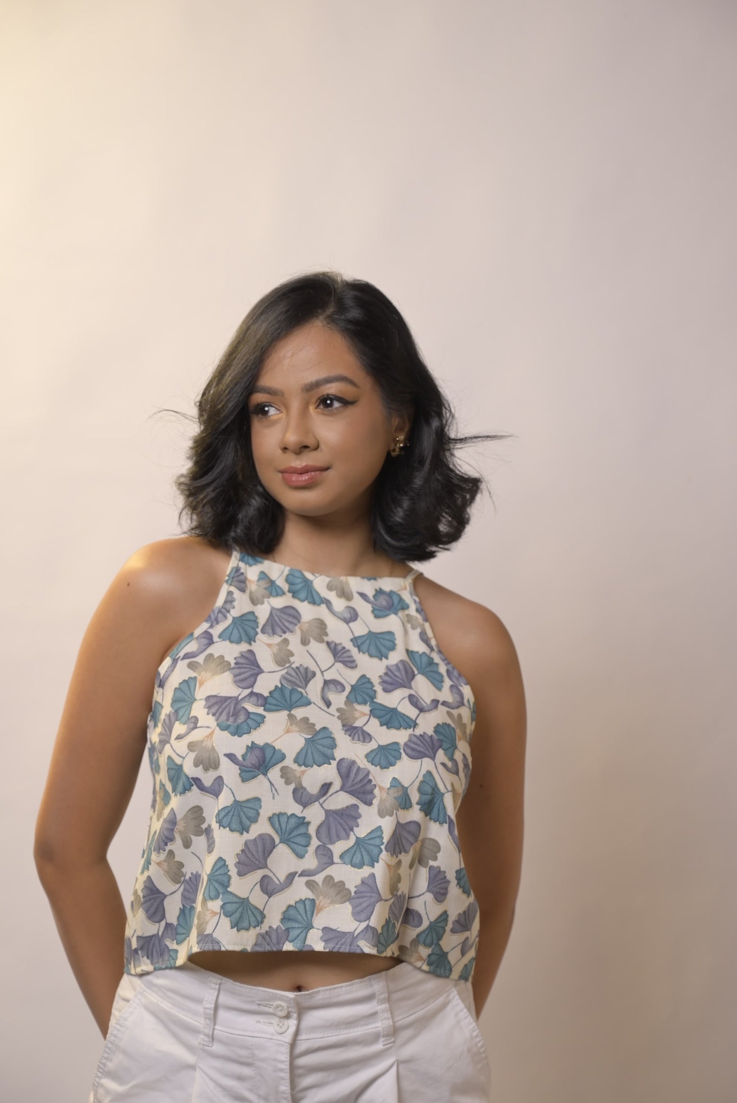 Dolly Top - Blue Floral