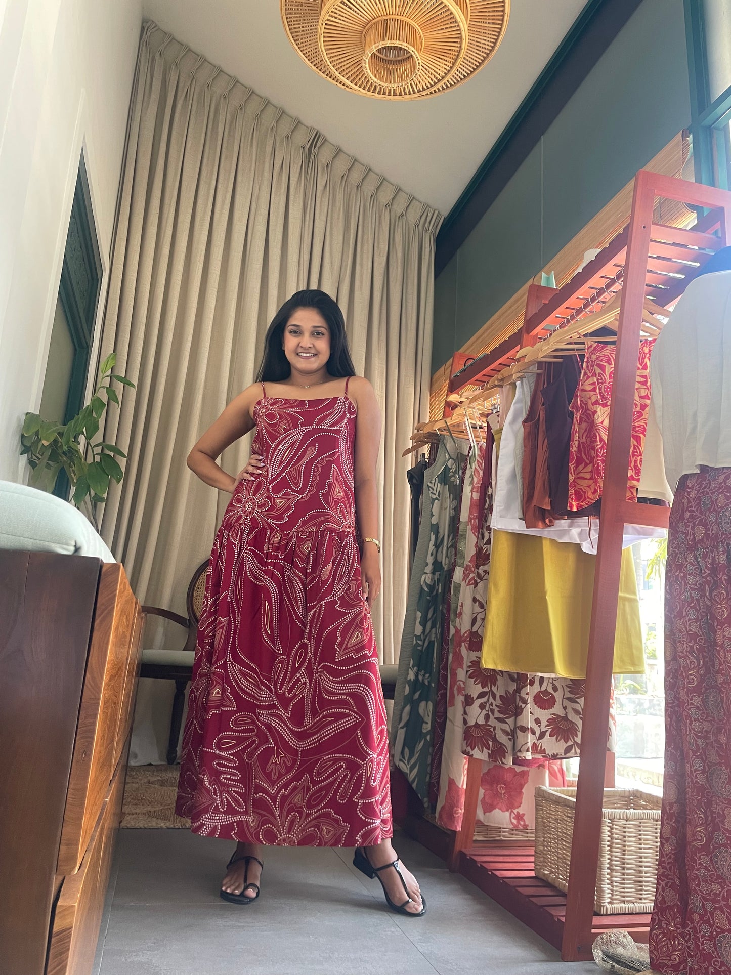 Paradise Bird Dress Red