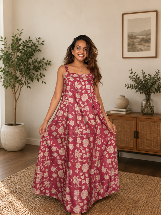 Asanka pink floral