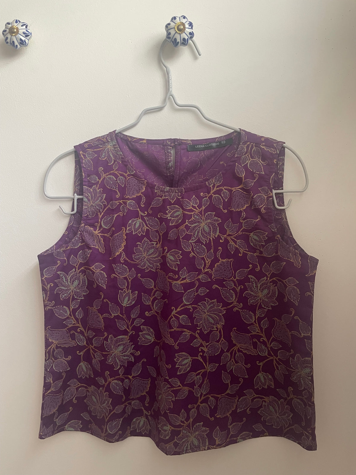 Polly Top India print