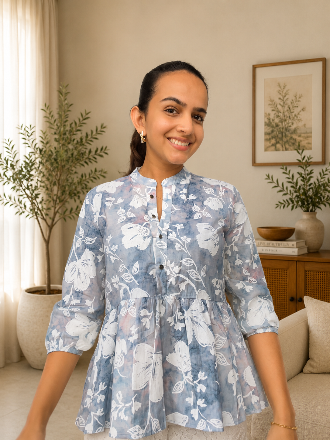 Zara top - Blue