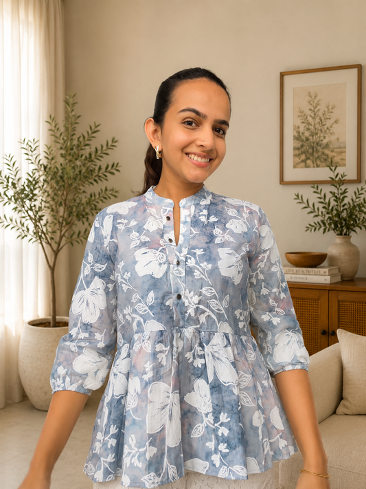 Zara top - Blue
